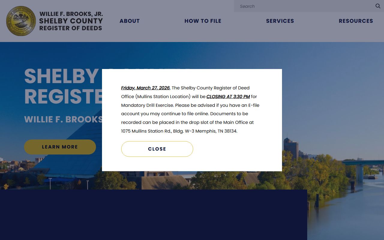 Collierville deed records Shelby County Register of Deeds