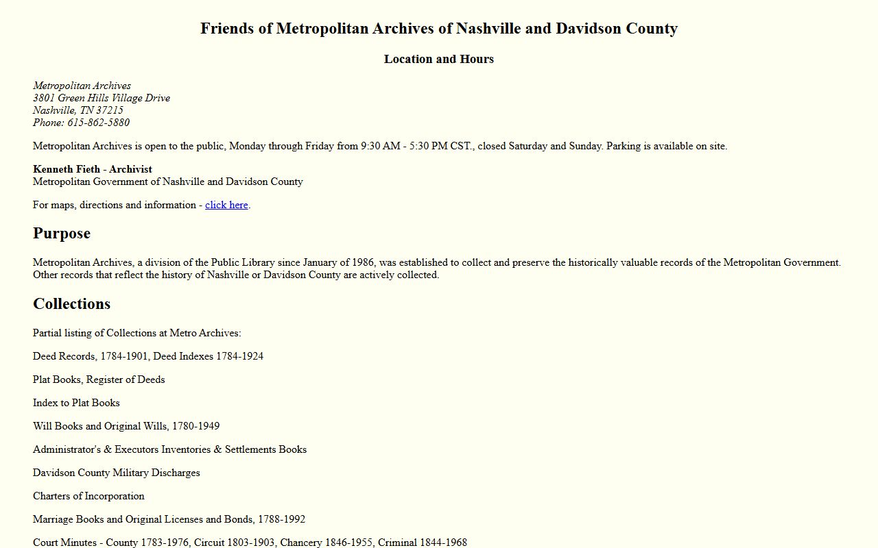 Nashville deed records metro archives resources